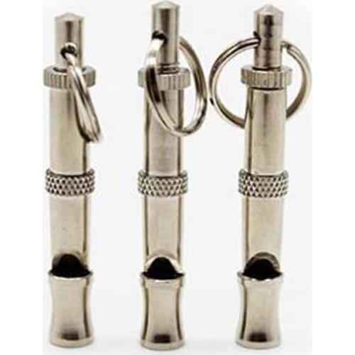 1pcs Dog Accessories Stainless Steel Dog Training Whistle to Barking Bark Control Pet Supplies