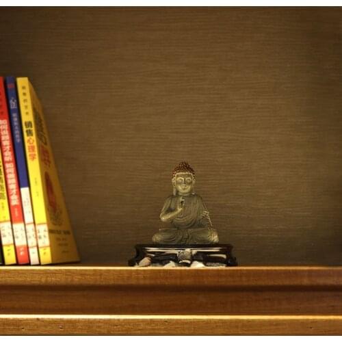 Buddhism Buddha Statues Thailand Zen Statue Sculpture Home Decor Office Desk Ornament Vintage Gift Figurine Hindu Siting Buddha