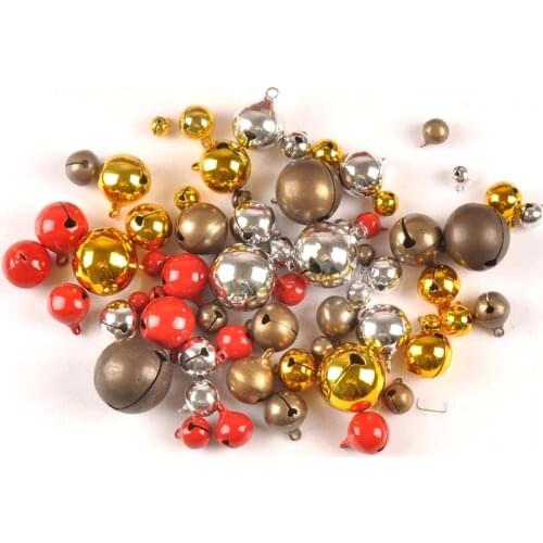 Jingle Bells Christmas-craft Decoration hanging X,mas-tree cross Copper wedding Home 6/8/10/12/14/16/18/20mm cp2684