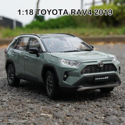 1:18 Diecast Model for Toyota RAV4 2019 SUV Alloy Toy Car Products Miniature Collection Gifts Children kids Toys For Boy