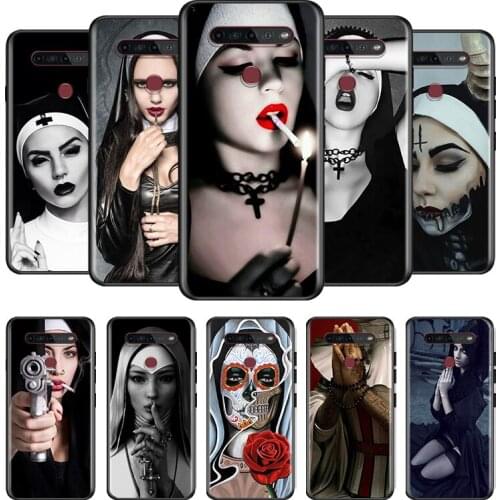 Sister Nun Girls For LG G8 V30 V35 V40 V50 V60 Q60 K40S K50S K41S K51S K61 K71 K22 ThinQ 5G Phone Case