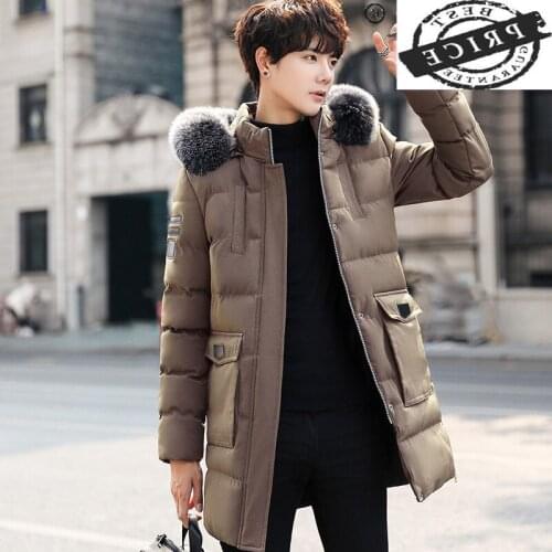 Men Winter Jacket Clothing 2021 Streetwear Down Cotton Coat Man Thick Warm Big Fur Hooded Parkas Ropa De Hombre Hiver aaa