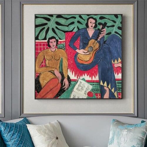 Henri Matisse Taschen Vogue Posters And Prints Guitar Girl Portrait Wall Art Canvas Painting Pictures For Living Room Home Decor
