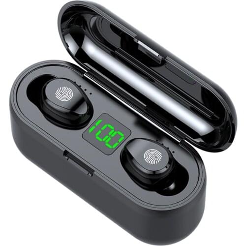 TWS Bluetooth Earphone Touch Control Headset With Mic Handsfree Earbuds Wireless Earphones With 2000 MAh Charging Box Portable