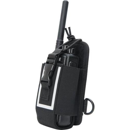 ABBREE MSC-20M Nylon Multi-Function Big Fluorescence Pouch Bag Holster Carry Case for BaoFeng UV-5R/82 888S TYT Walkie Talkie