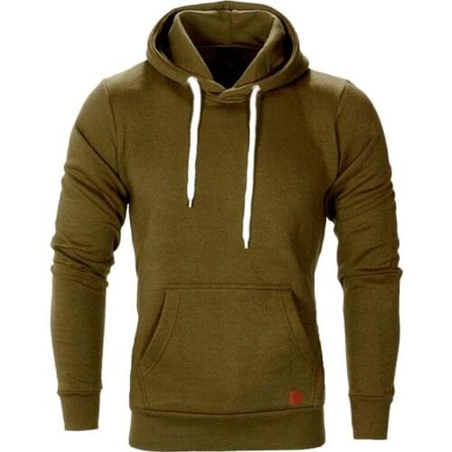 Mens hoodies autumn harajuku hoodie casual men sweatshirts Solid color pullover mens fashion jogging streetwear hoodies