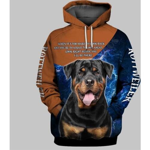 Rottweiler 3D Printed Hoodies Funny Pullover Men For Women Funny Sweatshirts Animal Sweater Drop Shipping 10