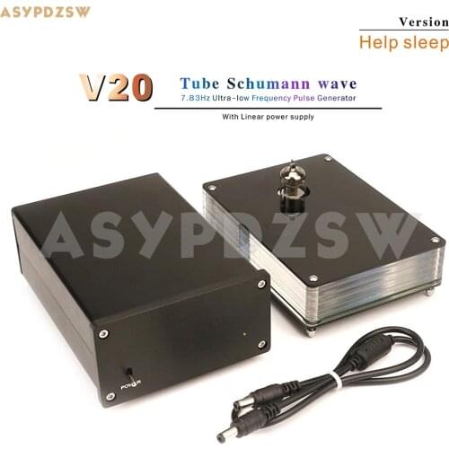 Help sleep version 7.83Hz Tube Schumann wave V20 Ultra-low Frequency Pulse Generator with Linear power supply