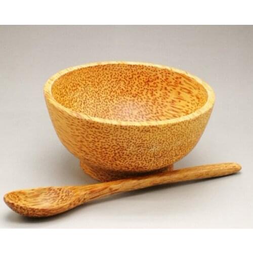 Vietnam Coconut Wooden Bowl/Wooden Dish Shatterproof Solid Wooden Bowl High-end Environmental Protection Bowl Tableware