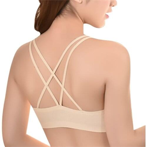 Women Yoga Padded Sport Shirt Women Shockproof Sports Bras Breathable Athletic Fitness Running Vest Tops Gym Shirt Breathable