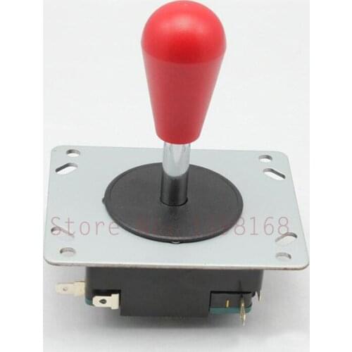 2PCs Red Head Spanish style joystick with micros witch for arcade game machine parts operated as an 8 way with 4 microswitches