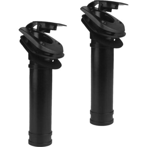 2Pcs 30 Degree Flush Mount Boat Fishing Rod Holder Rack Pole Rest Cap Cover