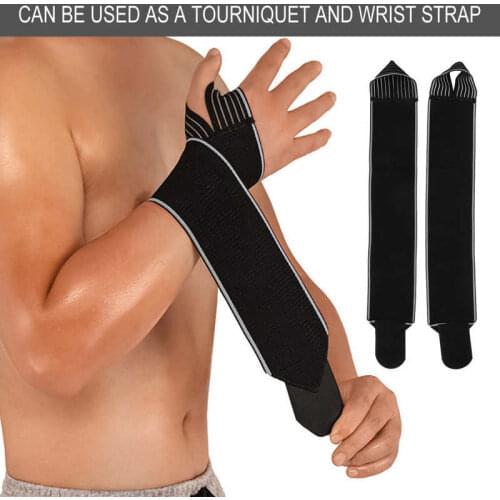 2Pcs Wristband Wrist Support Carpal Tunnel Brace Tourniquet Fitness Protective Wrist Compression Wrap Strap Bandage Pain Relief