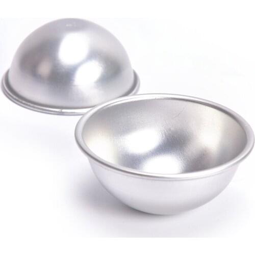 3D Aluminum Sphere Bath Bomb Cake Pan Tin Baking Pastry Ball Mould