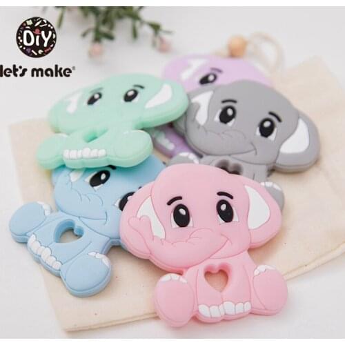 LetS Make 5Pcs Silicone Baby Silicone Teether Baby Toys Food Grade Silicone Teething Toys