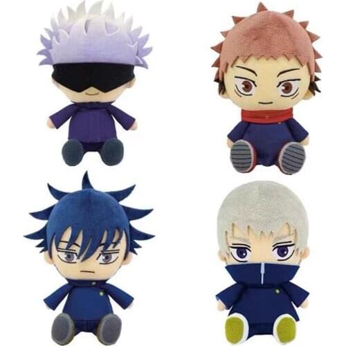 Anime Jujutsu Kaisen Itadori Yuji Gojo Satoru Kugisaki Nobara Cosplay Plush Dolls Cute Stuffed Figure Toy Printed Pillow Cushion