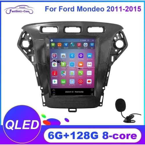 Android player for Ford Mondeo 2011-2015 years Vertical large screen GPS multimedia radio navigaton system