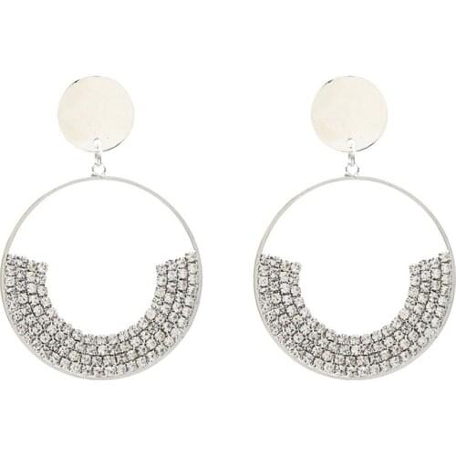 Shiny Crystal Earrings For Women Luxury Bridal Wedding Earrings For Women Wedding Party Evening Dress Engagement Jewelry brincos