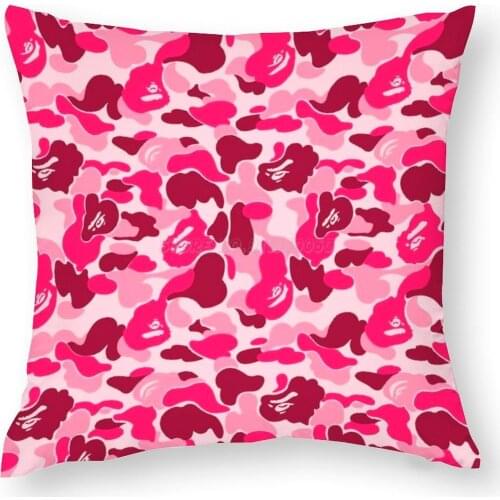 Untitled Pillow Case Throw Pillow Case Covers for Home Sofa Chair Decor Pillowcases Pink Bape Camo Hypebeast Fashion Cute Hype R
