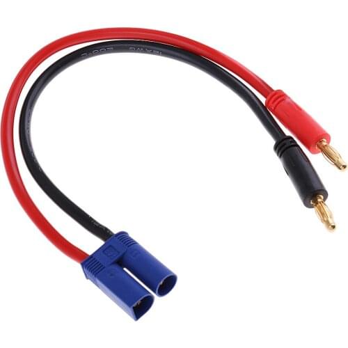 RC Model Parts 4.0mm Banana Connector To EC5 Plug Cable For Battery Charger