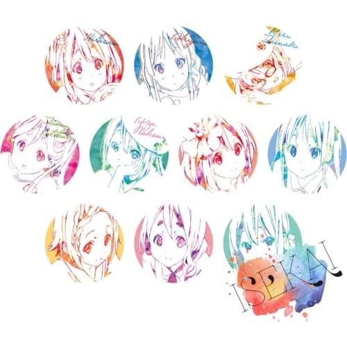 K-ON! Anime Badge Hirasawa Yui Akiyama Mio Tainaka Ritsu Kotobuki Tsumugi Nakano Azusa Cute Metal Badge Brooch Pins