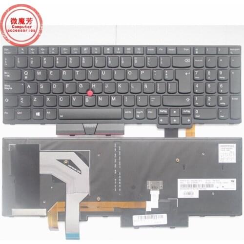 Spanish Backlit Keyboard for Lenovo Thinkpad T570 T580 P51S P52S 20L9 20LA 01EN928 01EN958 01ER500 01HX219 01HX259 Latin SP LA