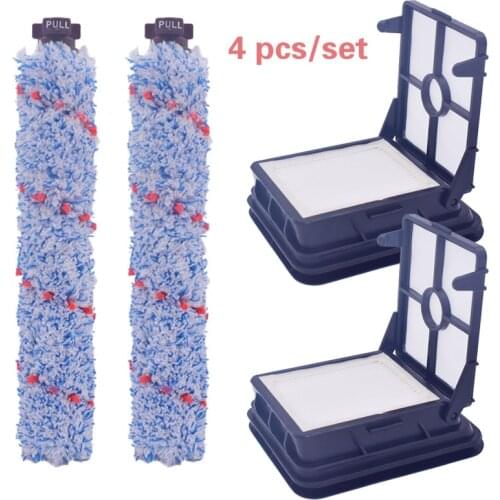 Multi-surface vacuum cleaner brush roller L and filter series 1608022 for bissell Crosswave 1785Q, 1785F, 1785B hot fittings