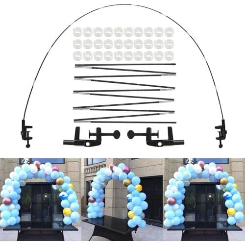 Wedding Balloon Arch Table Adjustable Round Backdrop Stand Kit Column Stand Base Frame Baby Shower Birthday Christmas Decor