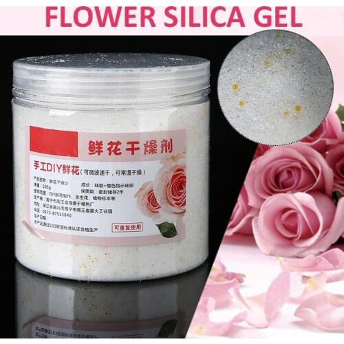 New Arrival 500g Moisture Absorbers Reusable Silica Gel Sand Desiccant Fit for Flower Drying DIY Craft Supplies
