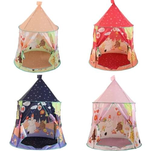 New Portable Kids Play Tent Playhouse Princess Prince Castle Folding Teepee Childrens Tents Indoor Outdoor Game Camp Toys Gifts