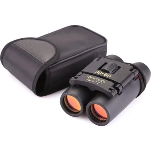 Portable Outdoor Telescope 30x60 Folding Compact Zoom Binoculars High Definition Hiking Accessories 1000M Long Range Binoculars