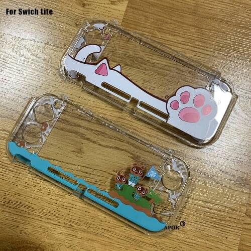 Clear PC Hard Case Protective Cover Shell for Nintend Switch Lite NS Mini Game Console Crystal Transparent Full Body Protector