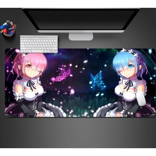 Re:Live In A Different World From Scratch A Mouse Pad Gamer Gaming Mousepad Fashion Computer Keyboard Desk Mat Large Play Mats