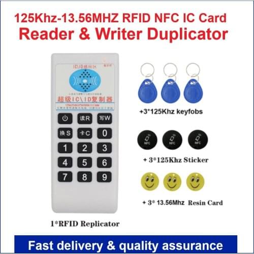 Handheld Frequency 125Khz-13.56MHZ Copier Cloner Duplicator RFID NFC IC Card Reader & Writer Access Control Card Tag Duplicator