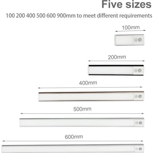 Cabinet Light 40 cm Wireless Magnetic Stick motion sensor light Stairs Kitchen Under Cabinet Closet LED Night Light