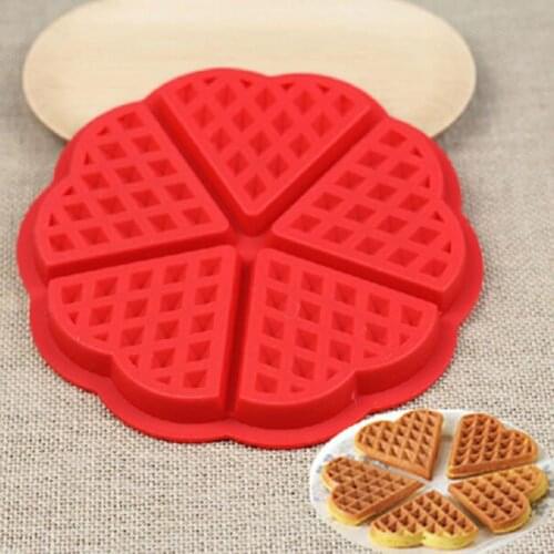 Silicone Cake Waffle Mold Maker Pan Microwave Baking Cookie Heart Muffin Mould Cooking Tools Kitchen Accessories Cocina