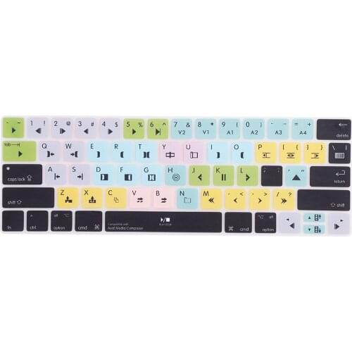 Creativity Silicone Dustproof Keyboard Cover 13/15 Inch Ultra-Thin Washable Touch Bar Protector Film For Macbook Accessories
