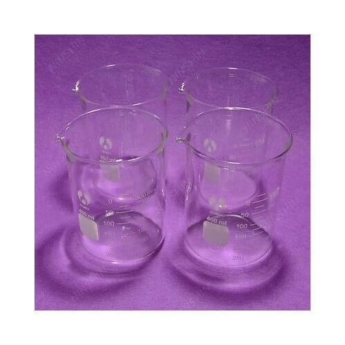 400mL Glass Beaker,4pcs/lot,Low Form Beaker,Quality Item,Lab Glassware