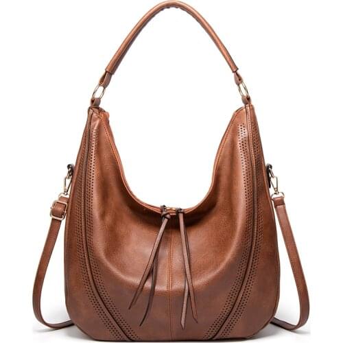 Hobo Bags for women Shoulder Bags Soft Vegan Leather Tote Handbags Large Purses tassel Work Bags Bucket Woman Satchel