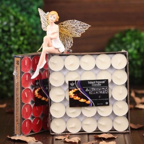 Handmade Candles Aromatherapy Candle Unscented Wedding Party Valentines Day Romantic Home Decoration 50 piece/box Candles