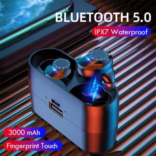 IPX7 waterproof Earbuds Earphone bluetooth tws 3000mAh Charging Box Hifi Gaming wireless headset for xiaomi huawei iphone redmi