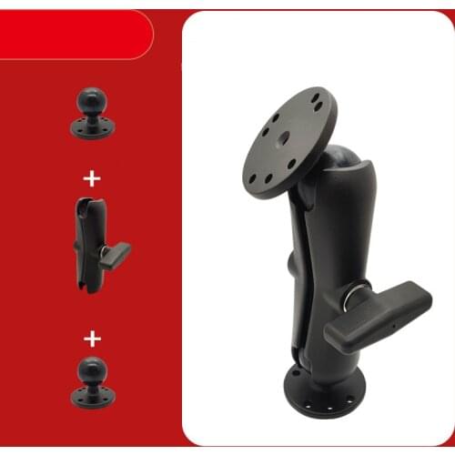 1.5 inch Ballhead Combo Mounting Holder Double Socket Arm Round Base for Garmin for TomTom GPS Photo Equipment