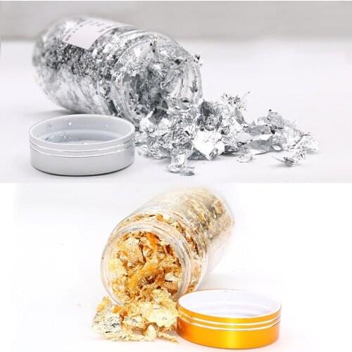 1PCS Gold Decorative Dishes Chef Art Cake Decorating Tools Chocolates Edible Grade Genuine Gold Leaf Schabin Flakes 2g 3g