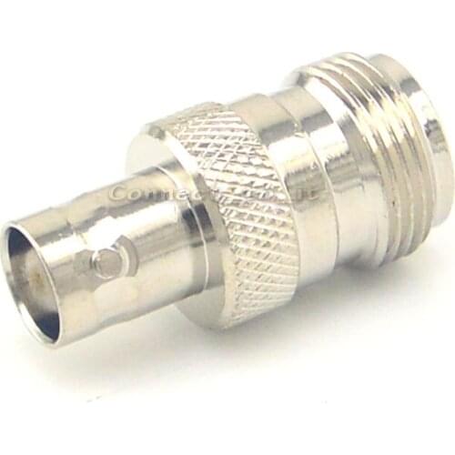 10 pcs/lot N to BNC Connector Adapter N Female to BNC Jack Female Straight Nickelplated Connector