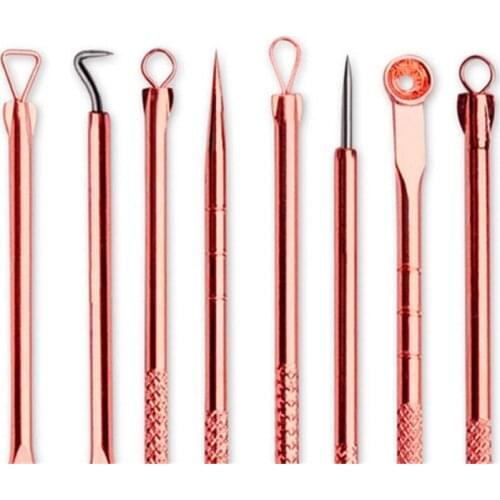 4PCS Pro Blackhead Remover Tool Kit Pimple Acne Removal Clip Needle Face Care Blemish Black head Extractor