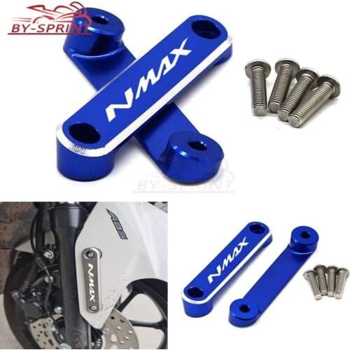 Motorcycle CNC Aluminum Front Axle Coper Plate Decorative Cover Accessories For Yamaha NMAX 155 Nmax155 2017 2018 With LOGO