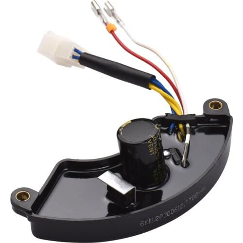 6.5KW Automatic Voltage Regulator AVR Rectifier for 5KW-6.5KW Generators Halfmoon Style 250V 470UF