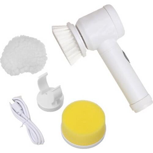 Electric Cleaning Brush Electric Clean Scrubbers Brush 5-in-1 Handheld Bathtub Brush Kitchen Bathroom Sink Cleaning Tools