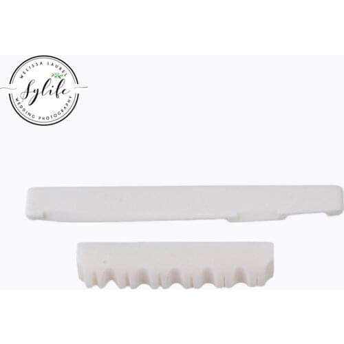 Bone Bridge Saddle And Nut For 6 String Acoustic Guitar