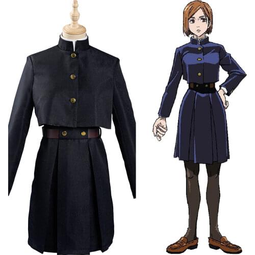 Fast Shipping Anime Jujutsu Kaisen-Nobara Kugisaki Cosplay Costume School Uniform Outfit Halloween Carnival Suit Girl Dress Gift